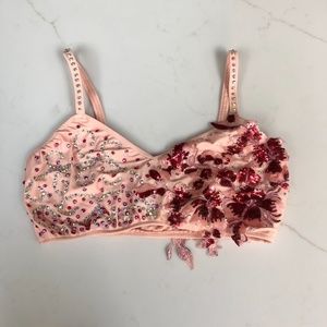 Two-Piece Pink Floral Lyrical Dance Costume